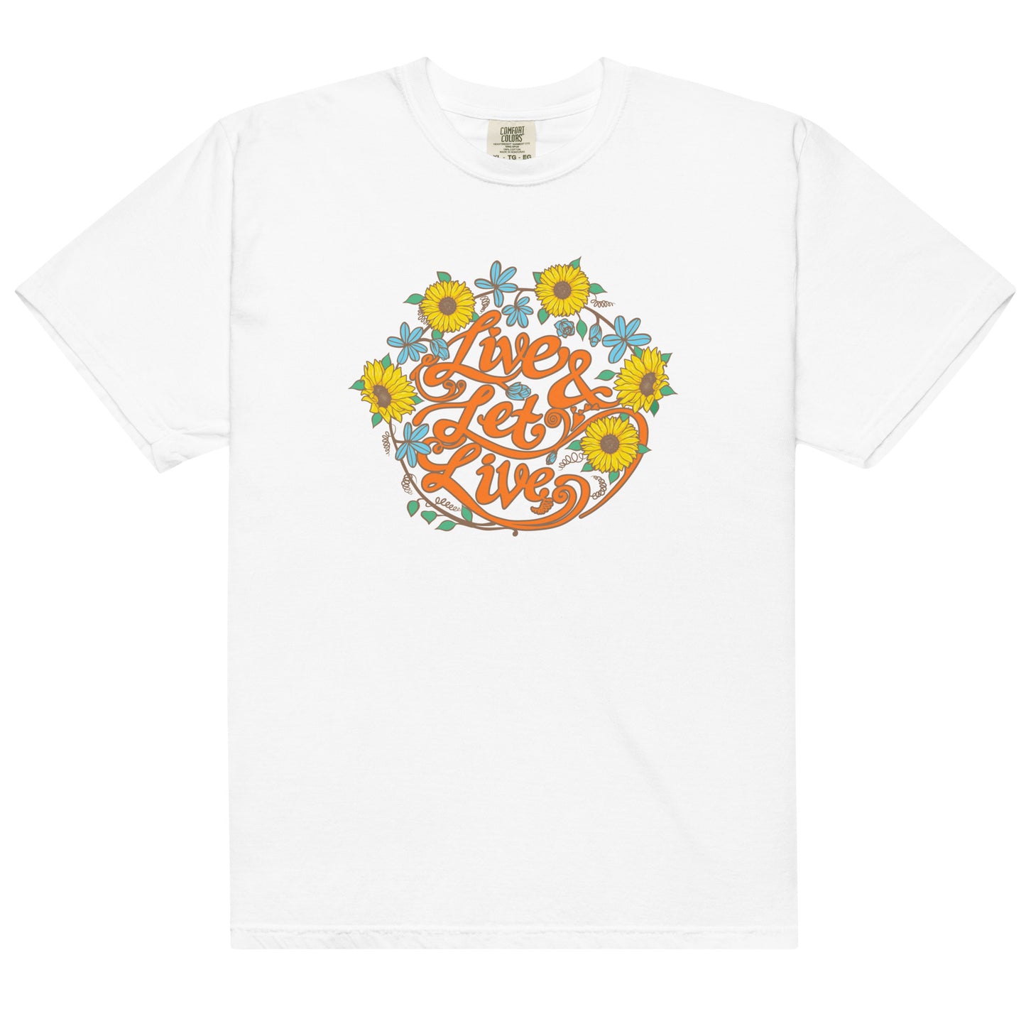 Unisex - "Live & Let Live" Heavyweight Tee